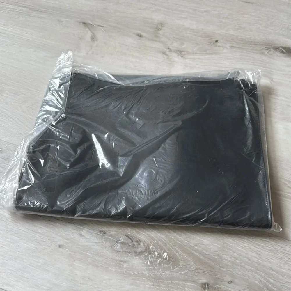 Valentino VLTN Document Holder Black/Muti‎ Color Nwt